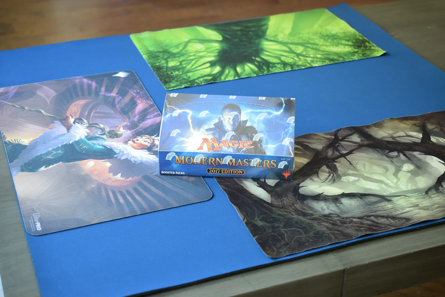 A sealed booster box of Modern Masters 2017 Edition